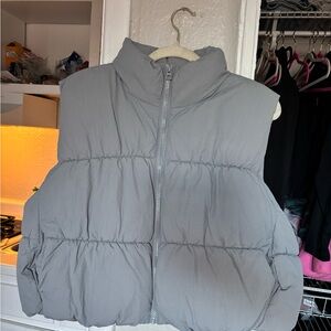 H&M Gray Puffer Vest